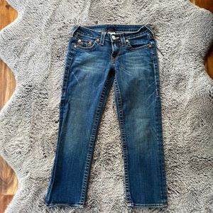 True Religion jean cropped pants